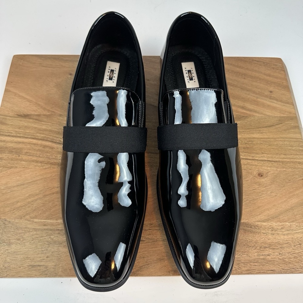 New Mens Joseph Abboud Soiree Formal Slip On Black Shoes Dress Shoes Size 13 D - Picture 4 of 8